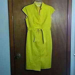 Bright Yellow Summer Dress size 4